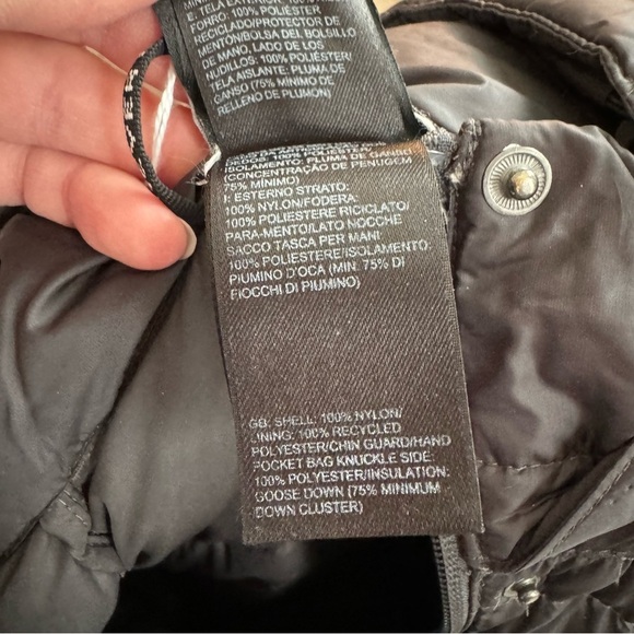 The North Face 600 Down Puffer Parka with Removable Hood - Charcoal Gray - Picture 8 of 12